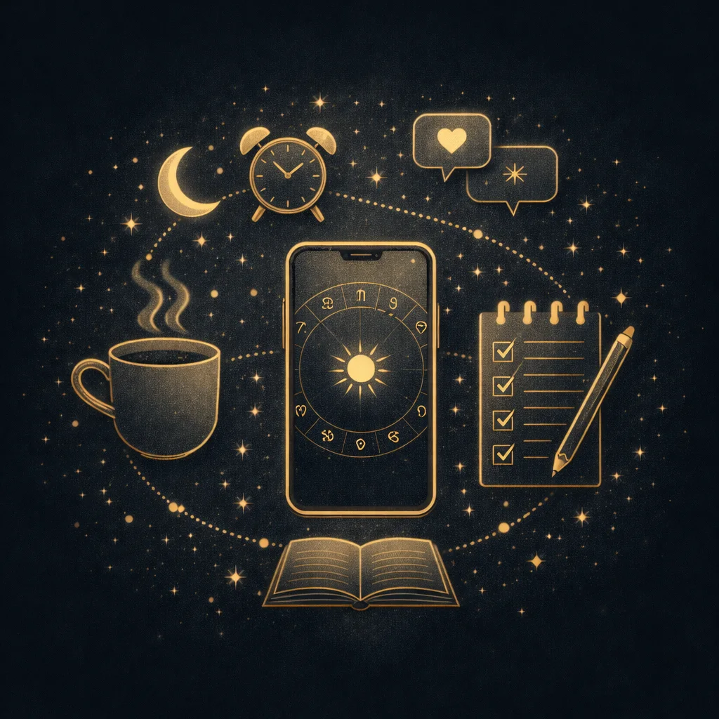 Cómo usar la astrología en la vida cotidiana (sin rituales complejos)