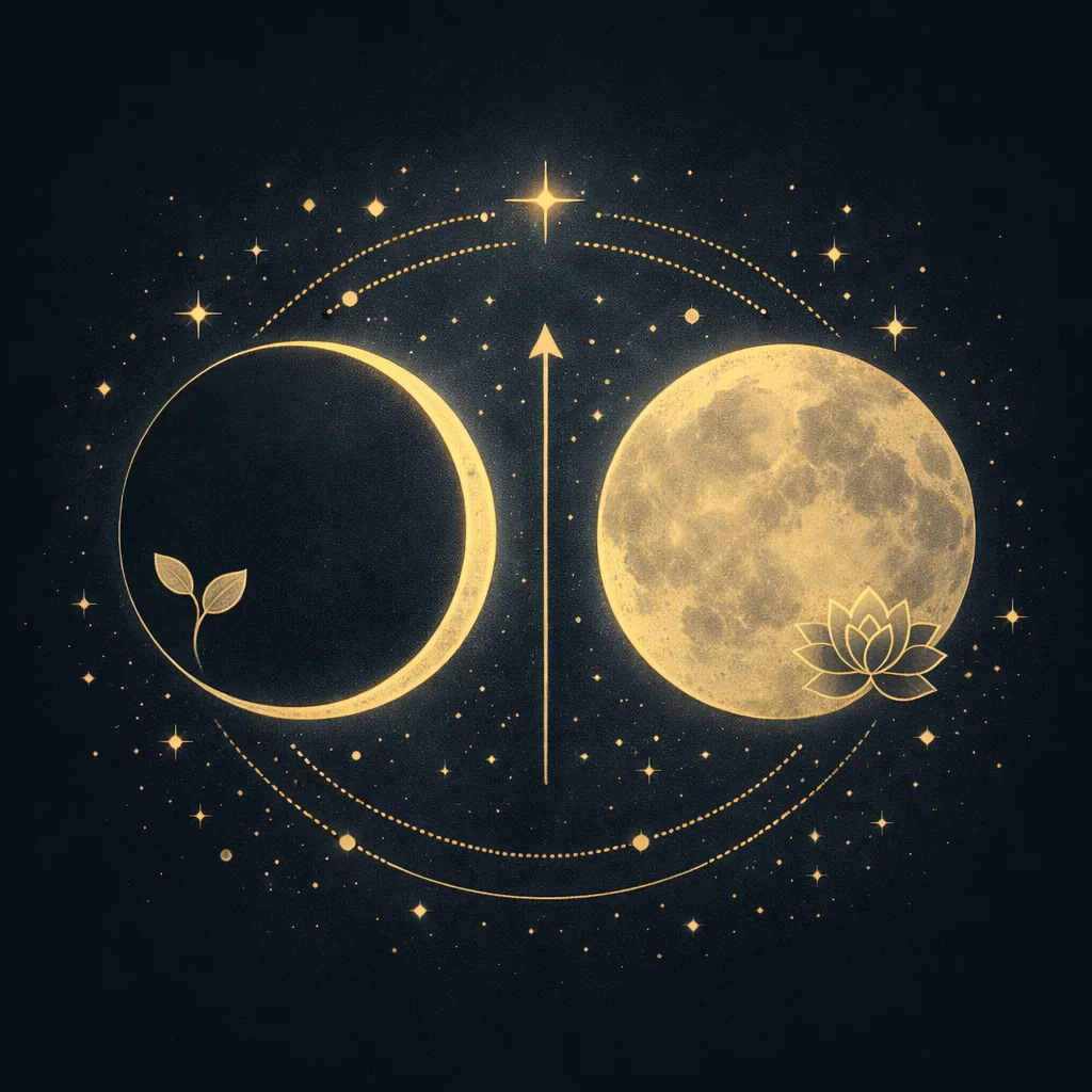 Luna Nueva y Luna Llena: cómo usar estas energías para tu crecimiento personal